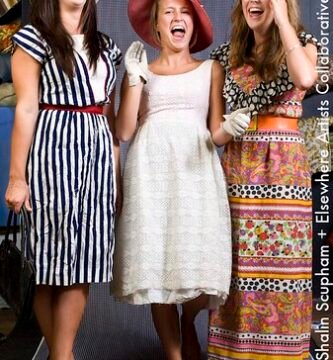 Roupas vintage em um closet