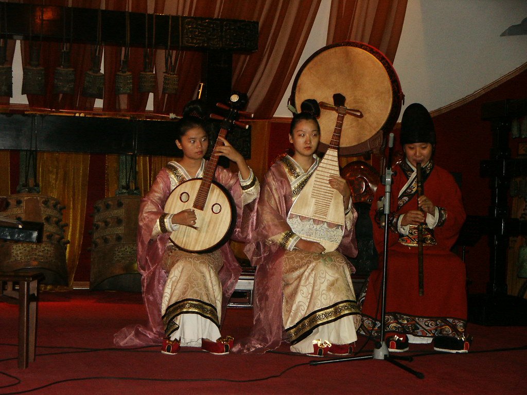 Instrumento musical em um show