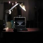 Máquina de escrever antiga