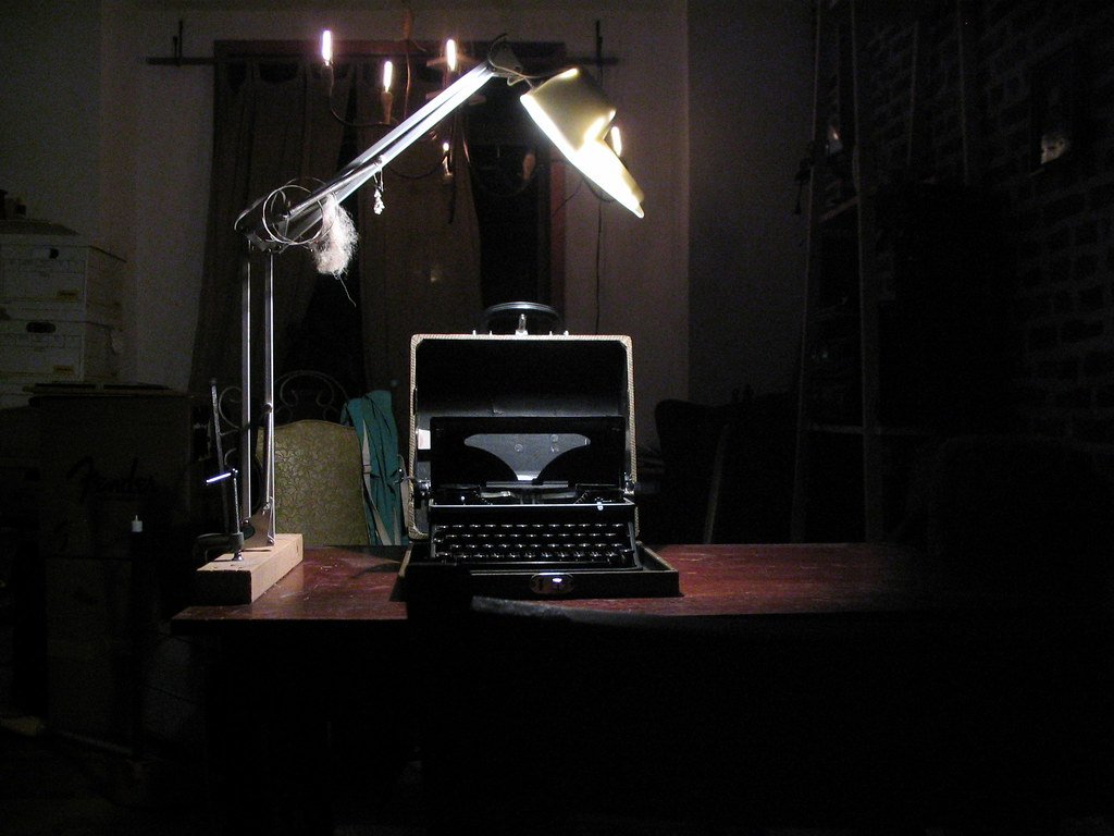 Máquina de escrever antiga