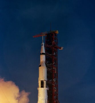 Lançamento do foguete Saturno V da Apollo 11