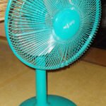 Ventilador elétrico em ambiente doméstico